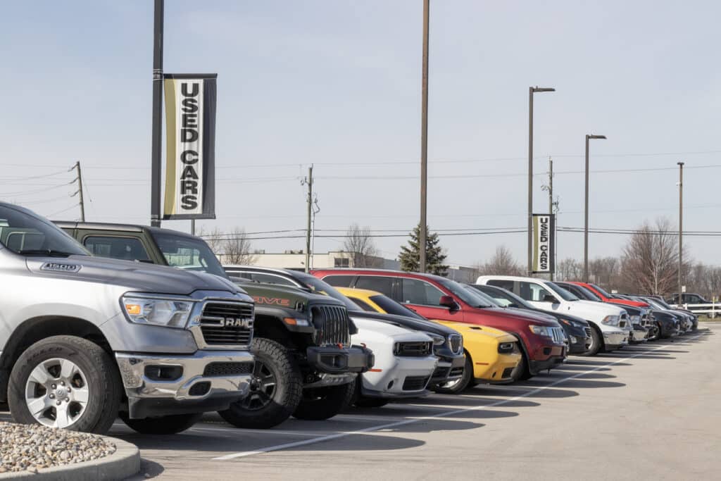 used car lot