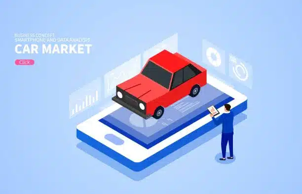 cartoon of market research in the automotive industry