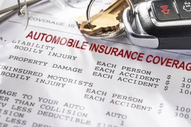 automobile insurance coverage document