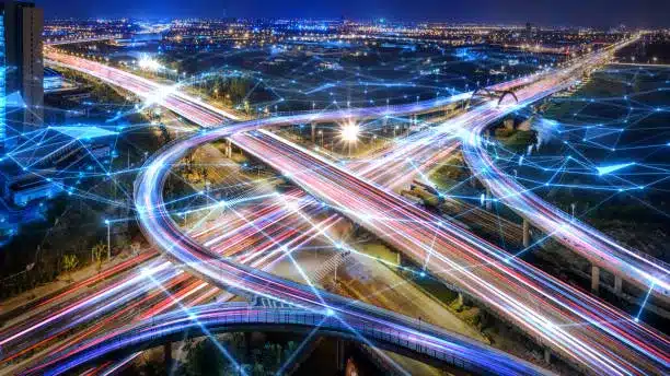 fast paced car crossroads