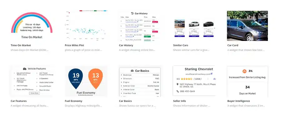 buying and selling with widgets
