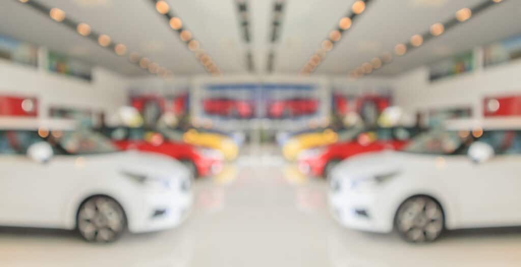 car market dealer forecourt